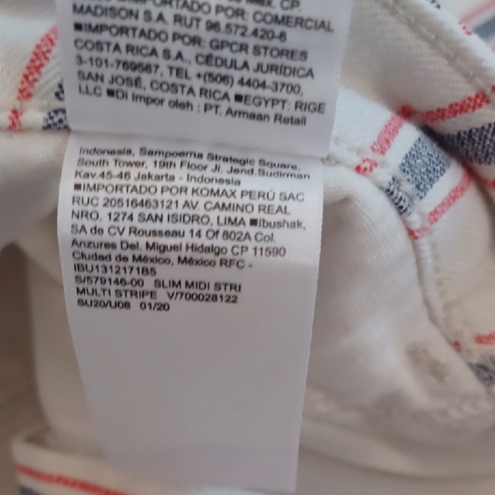 Old Navy White Shorts with Red and Navy Stripes - Picture 9 of 9